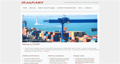 Desktop Screenshot of italpart.com.tr